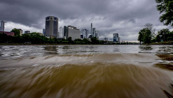 Разлившаяся река Майн во Франкфурте, Германия - 俄罗斯卫星通讯社