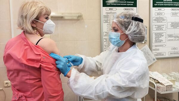 Вакцинация российской вакциной Sputnik V в Белоруссии - 俄羅斯衛星通訊社