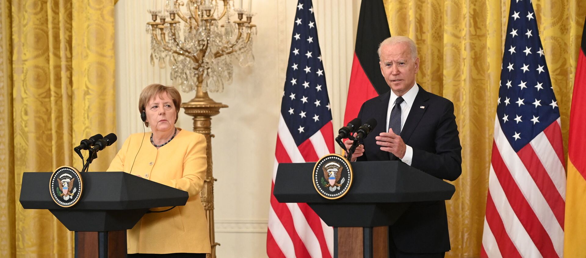 Президент США Байден и канцлер Германии Меркель - 俄羅斯衛星通訊社, 1920, 16.07.2021