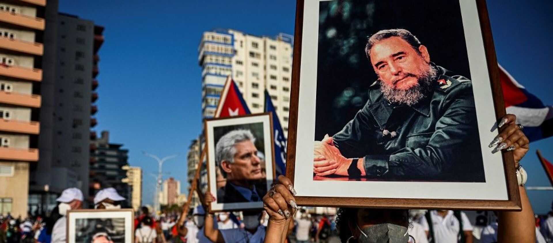 Демонстрация в поддержку кубинского правительства в Гаване, 17 июля 2021 - 俄罗斯卫星通讯社, 1920, 18.07.2021