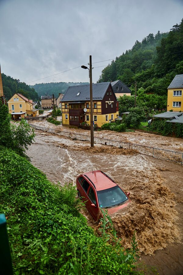 薩克森瑞士的洪水。 - 俄羅斯衛星通訊社
