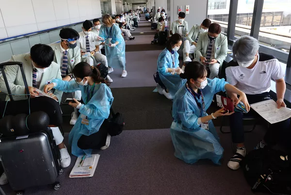 2020年東京奧運會的參賽運動員陸續抵達日本 2020年東京奧運會的參賽運動員陸續抵達日本 - 俄羅斯衛星通訊社