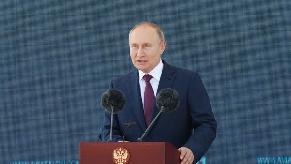 Президент РФ В. Путин принял участие в открытии МАКС-2021 - 俄罗斯卫星通讯社