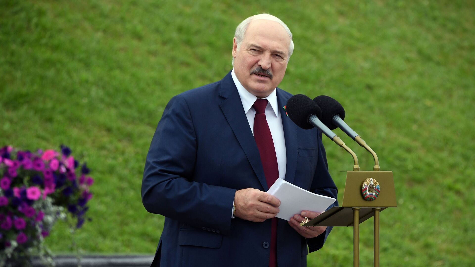Президент Белоруссии Александр Лукашенко выступает на торжественном митинге  - 俄罗斯卫星通讯社, 1920, 20.01.2022