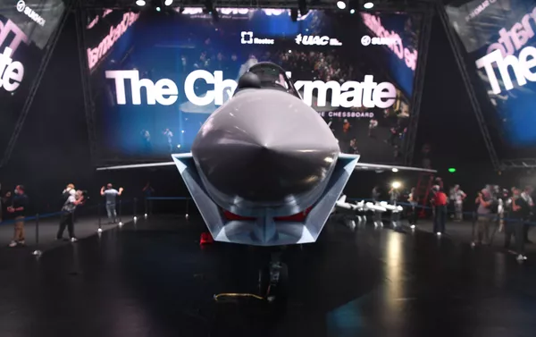 莫斯科航展上的俄第五代新型輕型戰術單引擎戰機Checkmate樣機 - 俄羅斯衛星通訊社