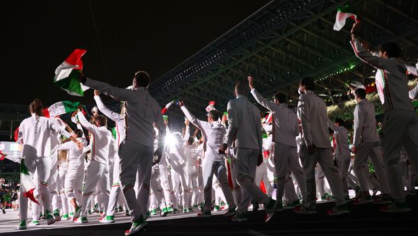 Сборная Италии на церемонии открытия Олимпиады  - 俄羅斯衛星通訊社
