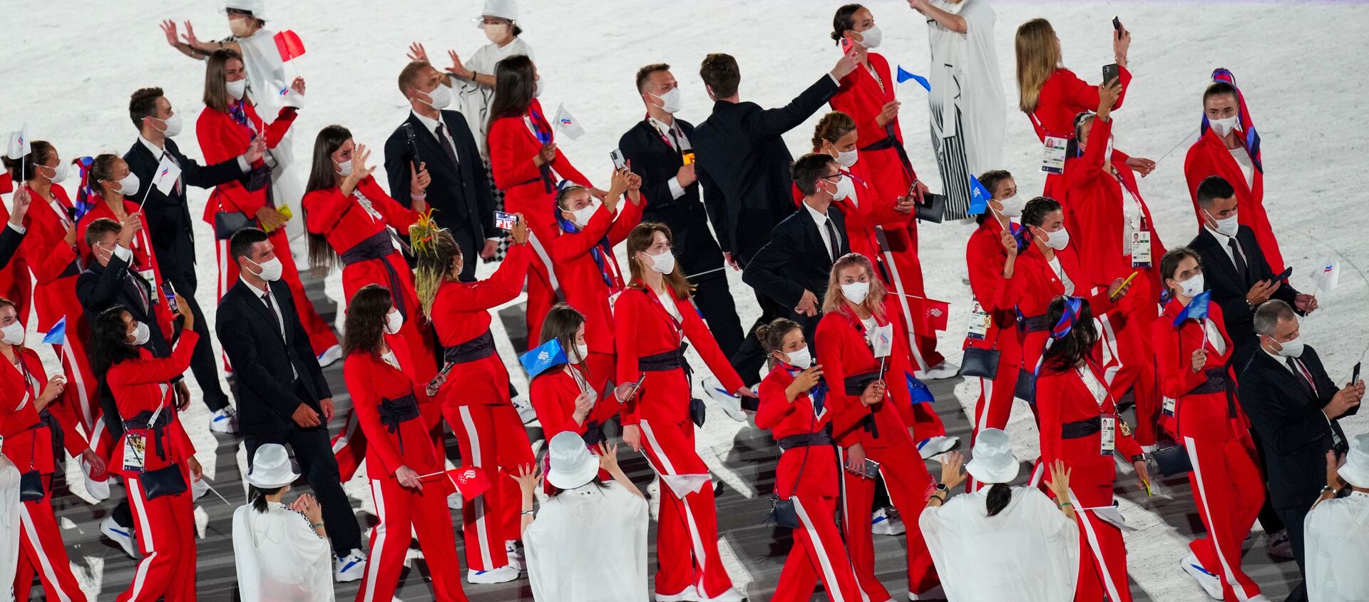 Сборная России во время церемонии открытия Олимпиады в Токио - 俄羅斯衛星通訊社, 1920, 27.07.2021