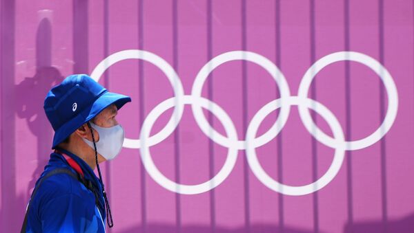 Олимпийские кольца на Олимпиаде в Токио 2020 - 俄罗斯卫星通讯社