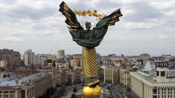 Монумент Независимости на площади Независимости в Киеве, 2021 год - 俄羅斯衛星通訊社