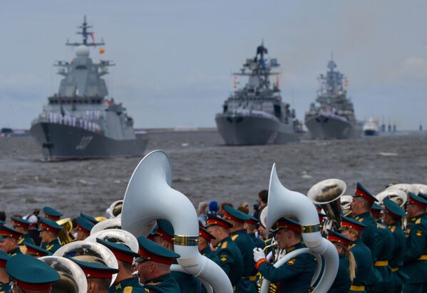 俄羅斯海軍節閱兵式在喀琅施塔得舉行 - 俄羅斯衛星通訊社