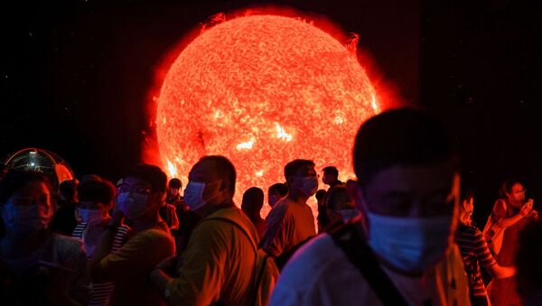 上海天文館的太陽模型 - 俄羅斯衛星通訊社