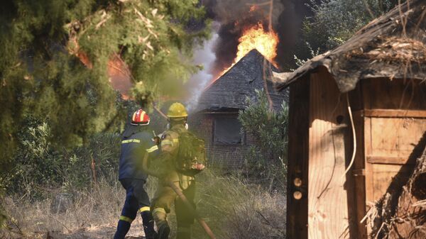 希腊消防队员 - 俄罗斯卫星通讯社