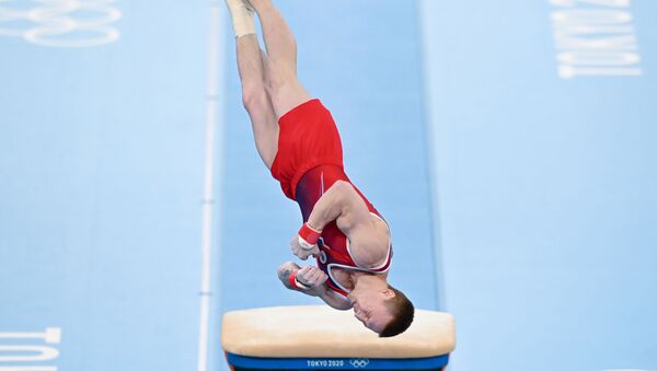 俄體操選手阿布利亞津在東京奧運會的跳馬比賽中獲銀牌 - 俄羅斯衛星通訊社