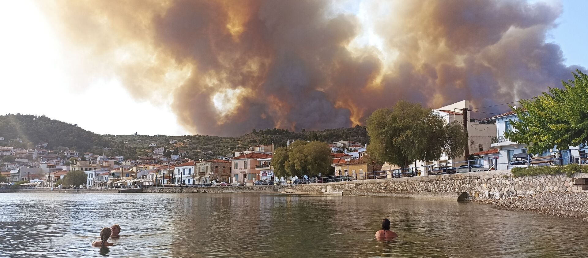 Пожар на острове Эвия, Греция  - 俄罗斯卫星通讯社, 1920, 06.08.2021
