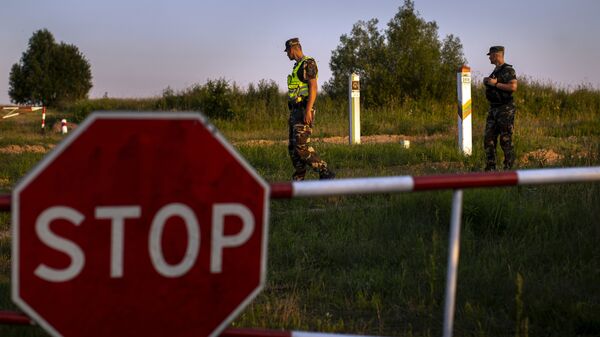 Литовские пограничники патрулируют на границе с Беларусью  - 俄羅斯衛星通訊社