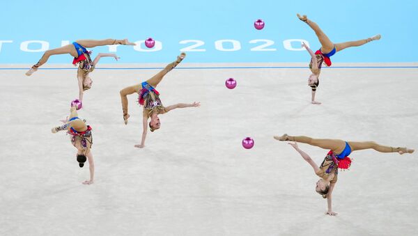 Олимпиада-2020. Художественная гимнастика. Групповое многоборье - 俄罗斯卫星通讯社