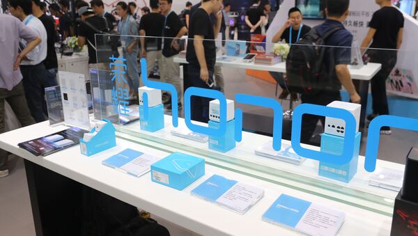 Смартфоны Honor представлены на Международной выставке потребительской электроники в Шанхае, Китай - 俄羅斯衛星通訊社