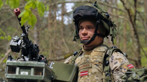 拉脫維亞士兵 - 俄羅斯衛星通訊社