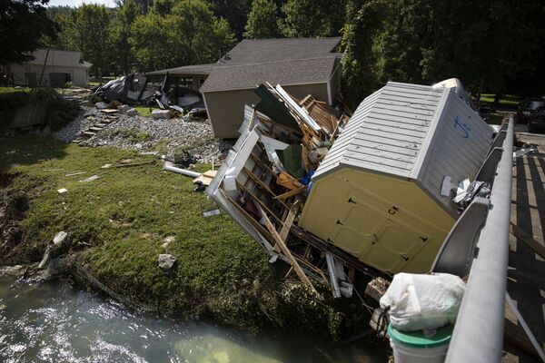 在田纳西州洪灾中损毁的房屋。 - 俄罗斯卫星通讯社