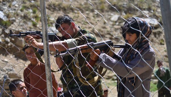 Афганское движение сопротивления во время учений в провинции Панджшер, Афганистан - 俄罗斯卫星通讯社
