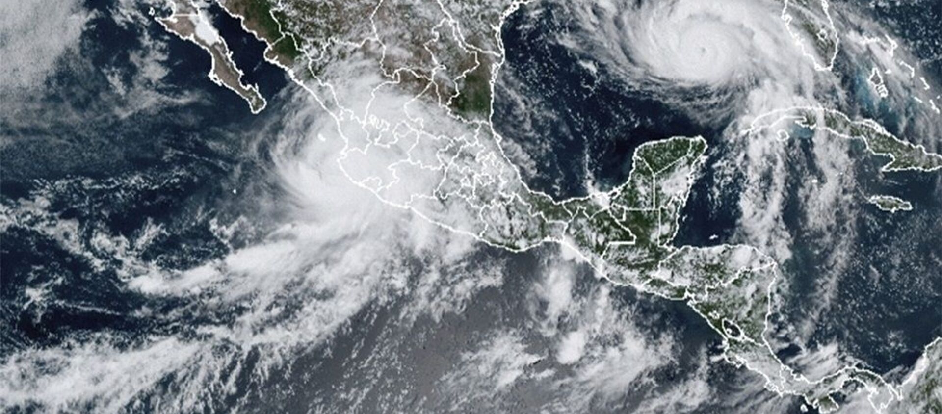 Ураганы Ида и Нора над Северной Америкой, 28 августа 2021 - 俄羅斯衛星通訊社, 1920, 29.08.2021