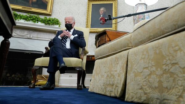 Президент США Джо Байден на встрече с премьер-министром Израиля Нафтали Беннетом - 俄羅斯衛星通訊社