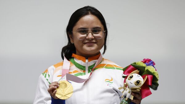 Gold Medallist Avani Lekhara of India  - 俄羅斯衛星通訊社