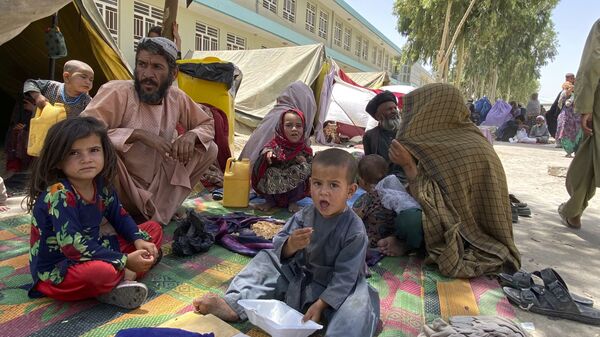 Беженцы из Кандагара в Кабуле - 俄羅斯衛星通訊社
