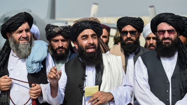 Taliban spokesman Zabihullah Mujahid  - 俄羅斯衛星通訊社