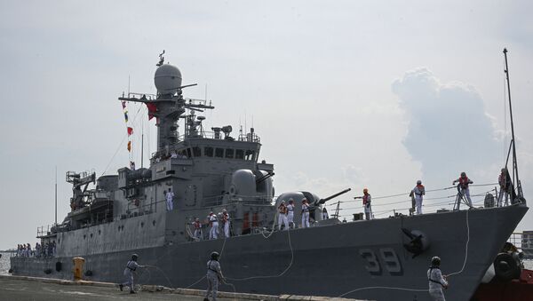韓國海軍第六艘新型護衛艦浦項艦下水 - 俄羅斯衛星通訊社