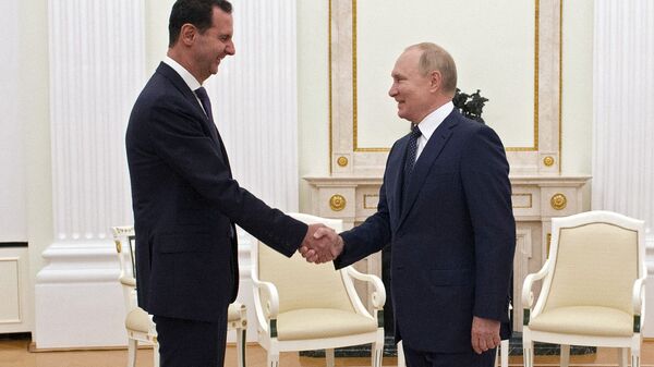 叙利亚总统府表示，阿萨德在会见普京时感谢俄罗斯维护国际法的努力 - 俄罗斯卫星通讯社