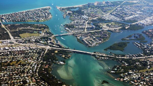 Вид на город Джупитер в штате Флорида  - 俄罗斯卫星通讯社