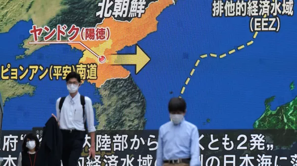日媒：朝鲜可能发射的导弹落在日本专属经济区之外 - 俄罗斯卫星通讯社