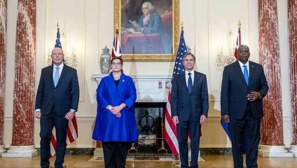 Переговоры глав внешнеполитических и оборонных ведомств США и Австралии.   - 俄羅斯衛星通訊社