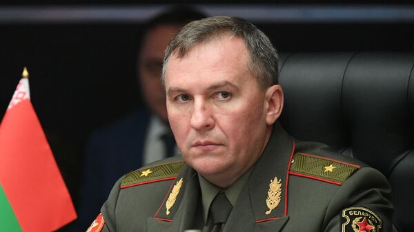 白俄罗斯国防部长维克托•赫列宁 - 俄罗斯卫星通讯社