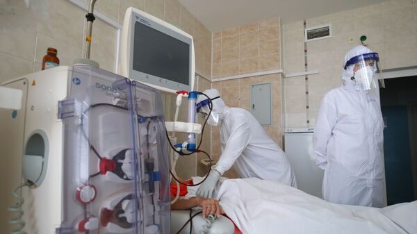 Лечение больных с Covid-19 в больнице скорой помощи в Волгограде - 俄羅斯衛星通訊社