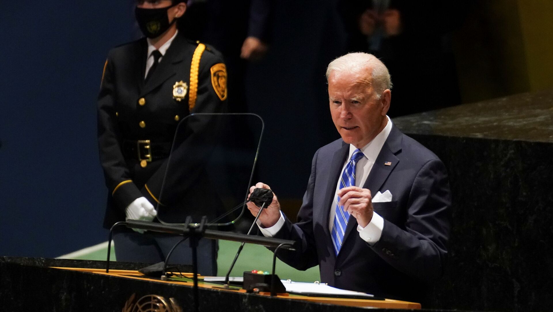 U.S. President Joe Biden addresses the 76th Session of the U.N. General Assembly in New York City - 俄羅斯衛星通訊社, 1920, 22.09.2021
