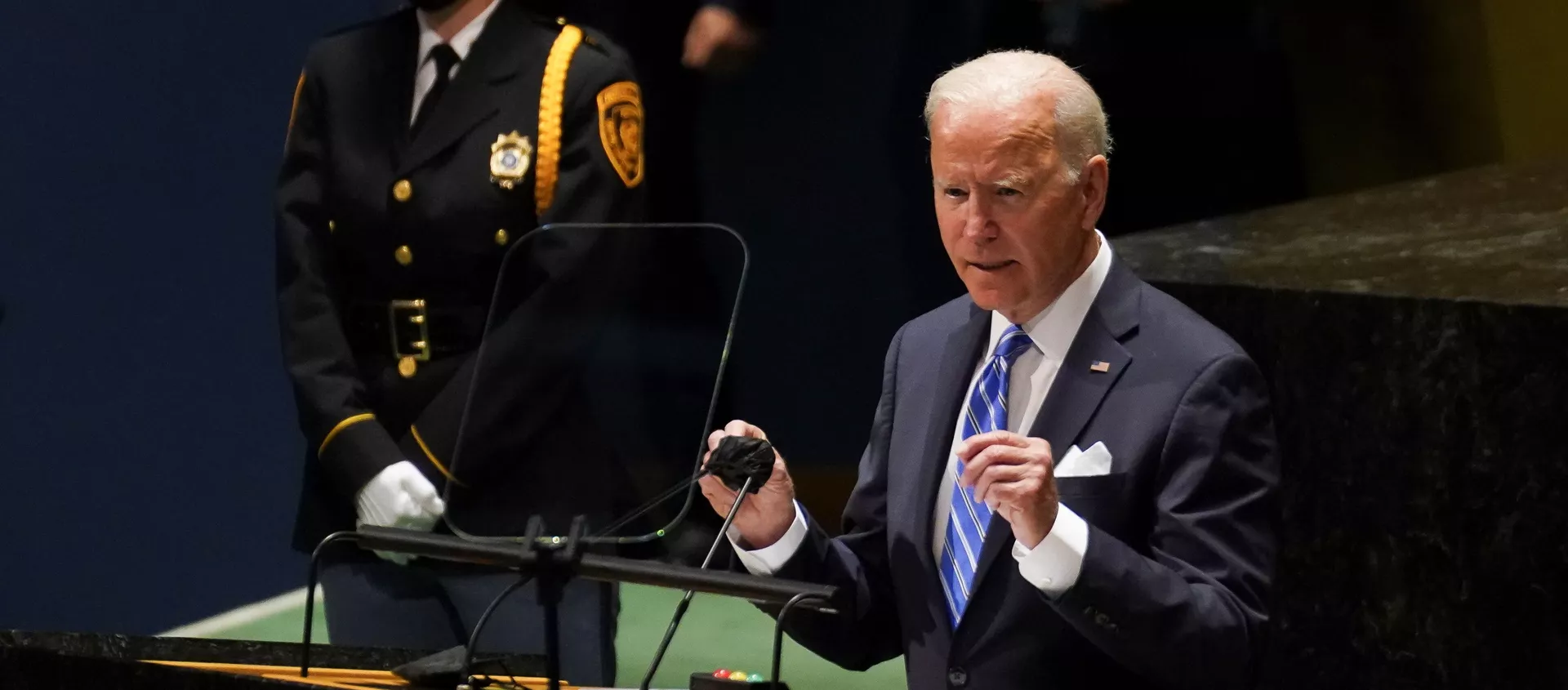 U.S. President Joe Biden addresses the 76th Session of the U.N. General Assembly in New York City - 俄羅斯衛星通訊社, 1920, 22.09.2021