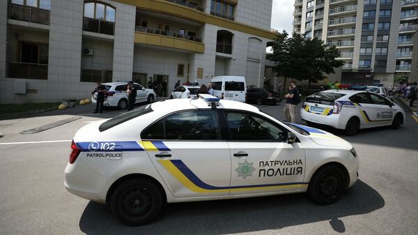 烏克蘭警察車在基輔 - 俄羅斯衛星通訊社