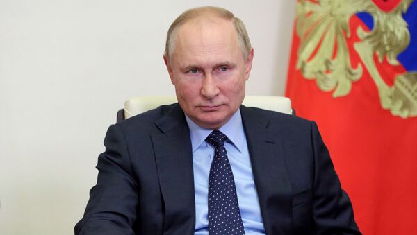 Президент РФ В. Путин  - 俄羅斯衛星通訊社