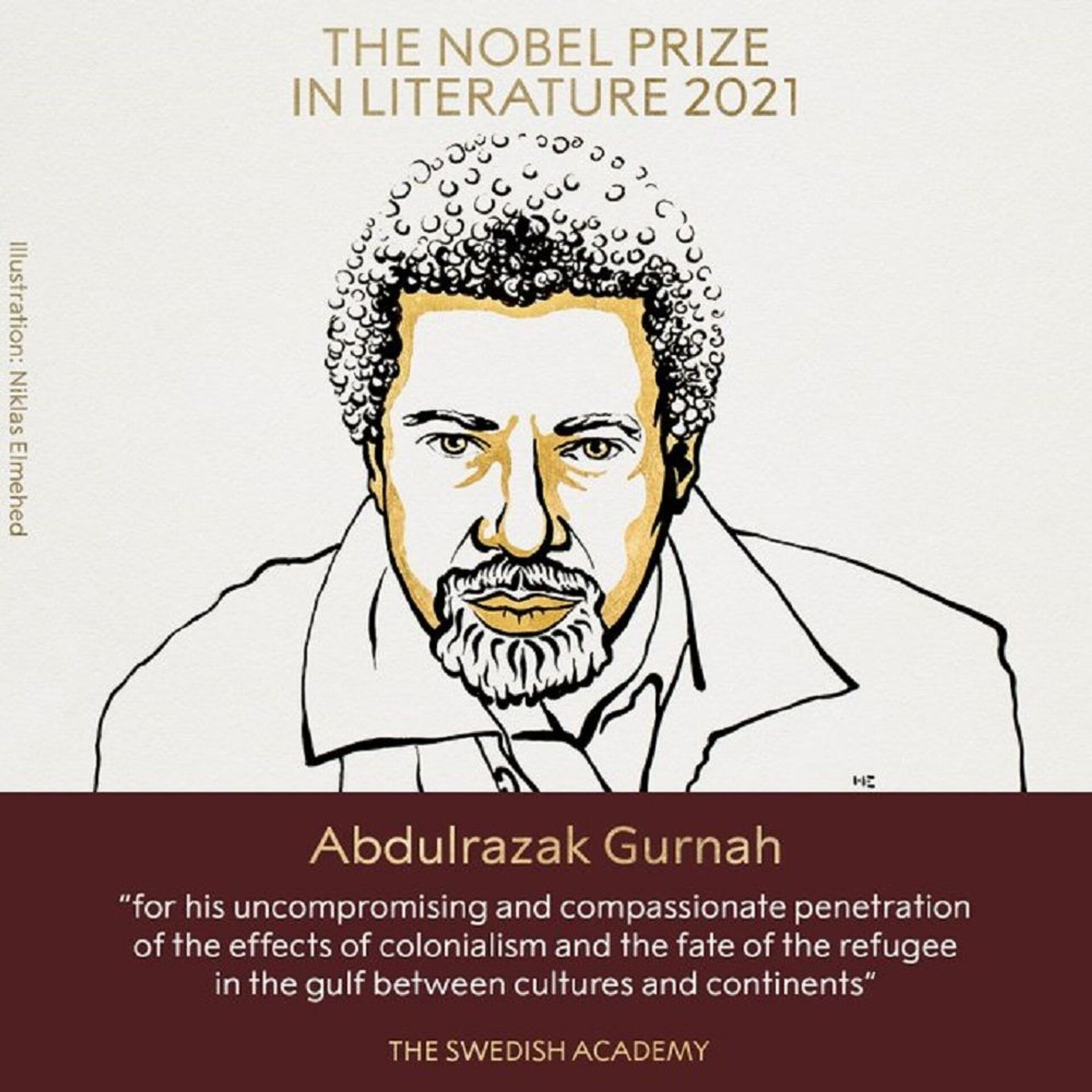 坦桑尼亚作家古尔纳获 2021 年诺贝尔文学奖 - 俄罗斯卫星通讯社, 1920, 21.12.2021
