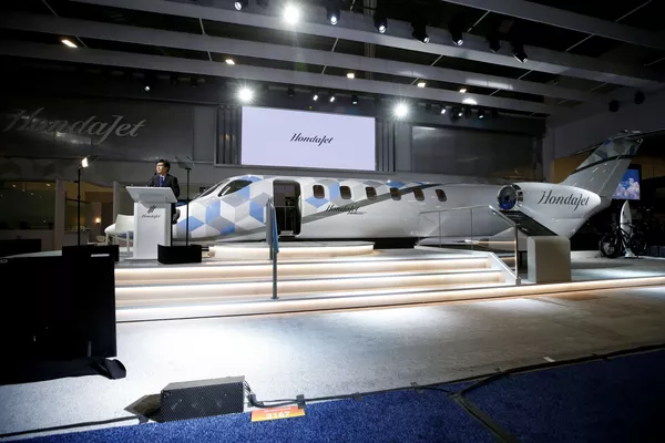 在內華達州亨德森公務機展上拍攝的HondaJet 2600公務概念機。 在內華達州亨德森公務機展上拍攝的HondaJet 2600公務概念機。 - 俄羅斯衛星通訊社