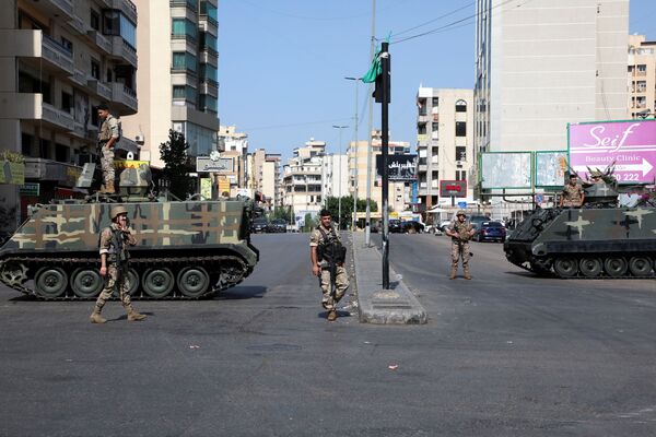 利比亚贝鲁特街头的军队。 - 俄罗斯卫星通讯社