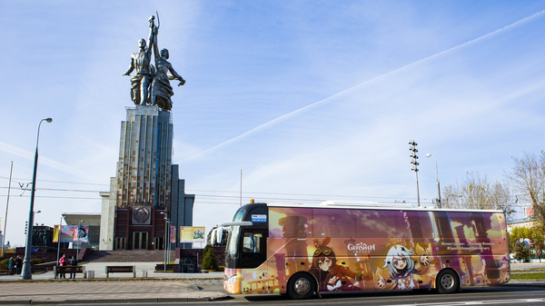 原神风格涂装亮相莫斯科公交车 - 俄罗斯卫星通讯社