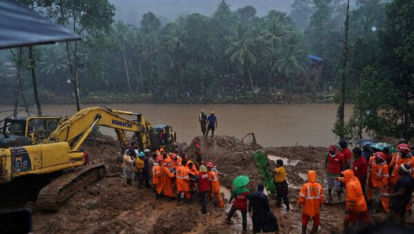 印度喀拉拉邦洪水遇难人数增至35人 - 俄罗斯卫星通讯社