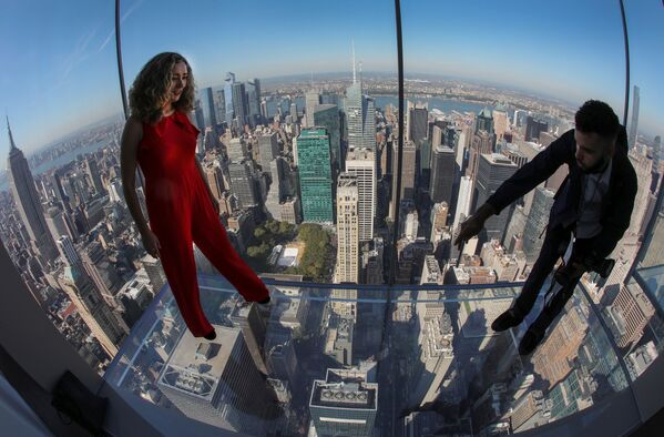 纽约范德比尔特一号摩天大楼观景台对公众开放。 - 俄罗斯卫星通讯社