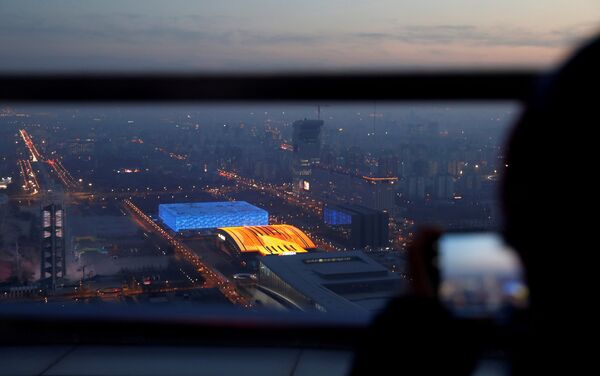遠眺北京國家游泳中心。 - 俄羅斯衛星通訊社