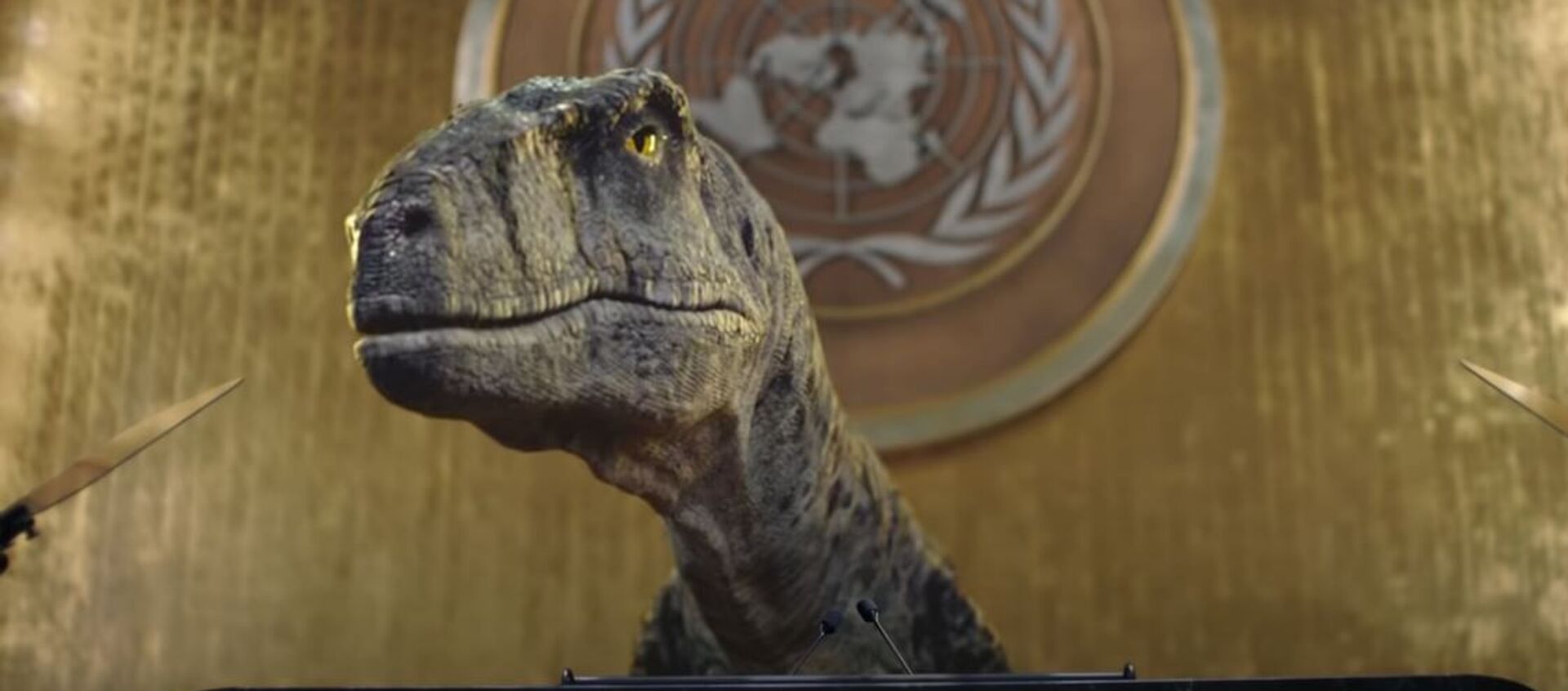 Динозавр с трибуны ООН обратился к мировым лидерам - 俄罗斯卫星通讯社, 1920, 28.10.2021