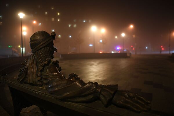  莫斯科市季米里亚泽夫斯卡娅大街上的一处雕像。 - 俄罗斯卫星通讯社