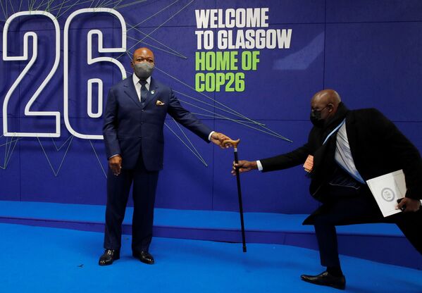 加蓬共和国总统翁丁巴出席格拉斯哥世界气候变化大会（COP26）。 - 俄罗斯卫星通讯社